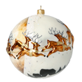 Load image into Gallery viewer, Golden Midnight Sleigh Premium christmas glass ornament 2020-541