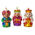 Załaduj obraz do przeglądarki galerii, The Three Kings of Christmas Night. Handmade Glass Christmas ornament. 2020-585