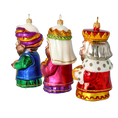 Załaduj obraz do przeglądarki galerii, The Three Kings of Christmas Night. Handmade Glass Christmas ornament. 2020-585