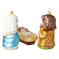Load image into Gallery viewer, Holy Family - The Joy of the Nativity. Handmade Glass Christmas ornament.