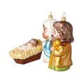 Load image into Gallery viewer, Holy Family - The Joy of the Nativity. Handmade Glass Christmas ornament.