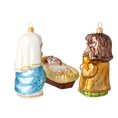 Załaduj obraz do przeglądarki galerii, Holy Family - The Joy of the Nativity. Handmade Glass Christmas ornament. 2020-586