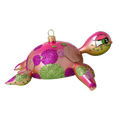Load image into Gallery viewer, Turtle-Friend from the Ocean. Handmade Glass Christmas ornament. 2021-001