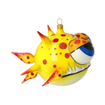 Load image into Gallery viewer, Spiny fish. Handmade Glass Christmas ornament.
