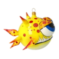 Load image into Gallery viewer, Spiny fish. Handmade Glass Christmas ornament. 2021-035