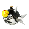 Load image into Gallery viewer, Deep Sea Menace Fish Handmade Glass Christmas ornament.