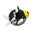 Load image into Gallery viewer, Deep Sea Menace Fish Handmade Glass Christmas ornament.
