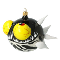 Load image into Gallery viewer, Deep Sea Menace Fish Handmade Glass Christmas ornament.
