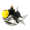 Load image into Gallery viewer, Deep Sea Menace Fish Handmade Glass Christmas ornament. 2021-040