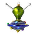 Load image into Gallery viewer, Galactic Visitor Glass Alien Handmade free blown decoration glass Christmas tree ornament