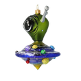 Load image into Gallery viewer, Galactic Visitor Glass Alien Handmade free blown decoration glass Christmas tree ornament
