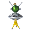 Load image into Gallery viewer, Cosmic Explorer Glass Alien Handmade free blown decoration glass Christmas tree ornament