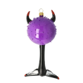 Bild in die Galerieansicht laden, Devil's Bomb - Scarlet Smile. Handmade Glass Christmas ornament. 2021-052