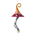 Load image into Gallery viewer, Honeyglow Toadstool Mushroom Handmade Glass Christmas ornament 2021-057