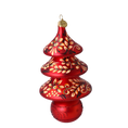 Load image into Gallery viewer, Midnight Folk Tree Handmade Glass Christmas ornament
