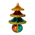 Load image into Gallery viewer, Autumn Glow Tree Handmade Glass Christmas ornament 2021-136