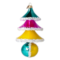 Load image into Gallery viewer, Sweetberry Tree Handmade Glass Christmas ornament free blown glass