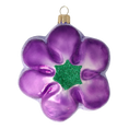 Load image into Gallery viewer, Amethyst Violet Blossom Premium christmas glass ornament 2021-153