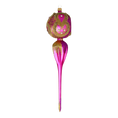 Load image into Gallery viewer, Magenta Starburst Spire Premium christmas glass ornament 2021-164