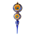 Load image into Gallery viewer, Azure Solar Echo | Hand-Painted Glass Ornament | Blubom 2021-169