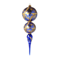 Load image into Gallery viewer, Azure Solar Echo | Hand-Painted Glass Ornament | Blubom 2021-169