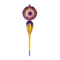 Load image into Gallery viewer, Royal Amethyst Drop Handmade Glass Christmas ornament Retro Glass Reflector Ornament 2021-174