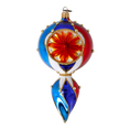Load image into Gallery viewer, Aurora Crown Jewel Handmade Glass Christmas ornament free blowing 2021-175