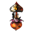 Load image into Gallery viewer, Midnight Bat Carousel Halloween Spider Carousel Handmade Glass Christmas ornament 2021-206