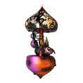 Load image into Gallery viewer, Midnight Bat Carousel Halloween Spider Carousel Handmade Glass Christmas ornament 2021-206