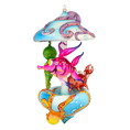 Load image into Gallery viewer, Ocean Fairytale Carousel Handmade Glass Christmas ornament 2021-213