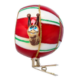 Załaduj obraz do przeglądarki galerii, Festive Snail Handmade Glass Christmas ornament 2022-001