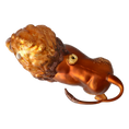 Load image into Gallery viewer, Golden Mane Lion Glass Ornament Handmade Glass Christmas ornament.