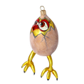 Load image into Gallery viewer, Chicken in Egg. Handmade Glass Christmas ornament.
