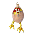 Load image into Gallery viewer, Chicken in Egg. Handmade Glass Christmas ornament. 2022-026