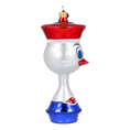Load image into Gallery viewer, Vintage Sailor Duck. Handmade Glass Christmas ornament.