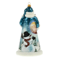 Load image into Gallery viewer, Santa from the Frostland Realm Handmade Glass Christmas ornament