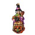 Bild in die Galerieansicht laden, Pumpkin Witch - Charms and Spells. Handmade Glass Christmas ornament. 2022-116