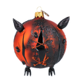 Load image into Gallery viewer, Dark Owl- Guardian of the Night.. Handmade Glass Christmas ornament. 2022-118