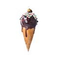 Load image into Gallery viewer, Deluxe Chocolate Ice Cream Ornament Handmade Glass Christmas ornaments