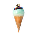Load image into Gallery viewer, Mint Chip Ice Cream Ornament Glass Ornament Handmade Glass Christmas ornament