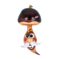 Load image into Gallery viewer, Cheerful Forest Grandpa Mushroom Handmade Glass Christmas ornament