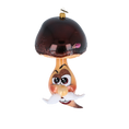Load image into Gallery viewer, Cheerful Forest Grandpa Mushroom Handmade Glass Christmas ornament 2022-208