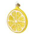 Load image into Gallery viewer, Lemon Slice. Handmade Glass Christmas ornament. 2022-243