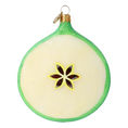 Load image into Gallery viewer, Christmas Apple - Handmade Glass Christmas ornament.