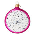 Load image into Gallery viewer, Dragon Fruit. Handmade Glass Christmas ornament. 2022-245