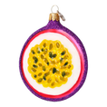 Load image into Gallery viewer, Tropical Maracuja. Handmade Glass Christmas ornament.