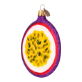 Load image into Gallery viewer, Tropical Maracuja. Handmade Glass Christmas ornament.