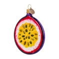 Load image into Gallery viewer, Tropical Maracuja. Handmade Glass Christmas ornament.
