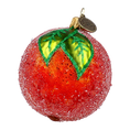 Load image into Gallery viewer, Mandarin. Handmade Glass Christmas ornament.