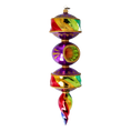 Load image into Gallery viewer, Majestic Rainbow Drop. Handmade Glass Christmas ornament.